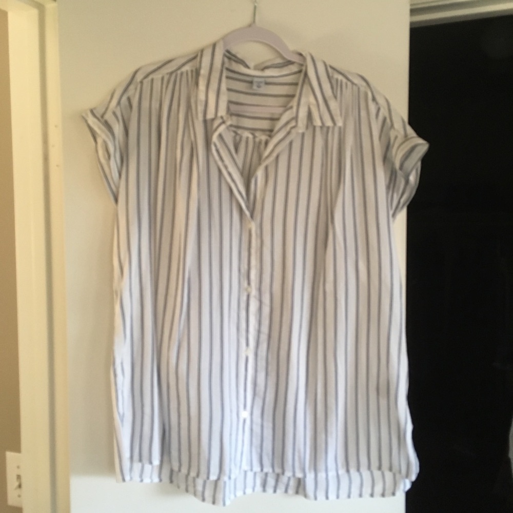 Button up tunic blouse Tall